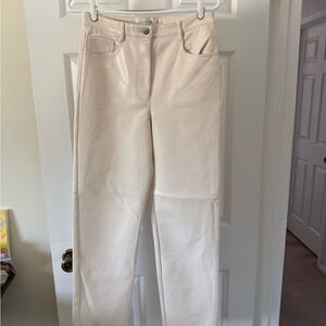 Wilfred Melina Off-White Faux Leather Pants